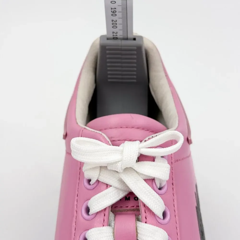 John Richmond JRCH Pink Dragon Print Leather Low Top Sneakers Women’s